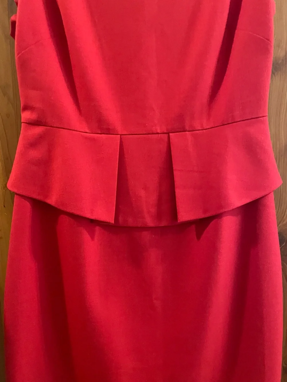 J. Crew Red Peplum Sheath Dress - Picture 3 of 11